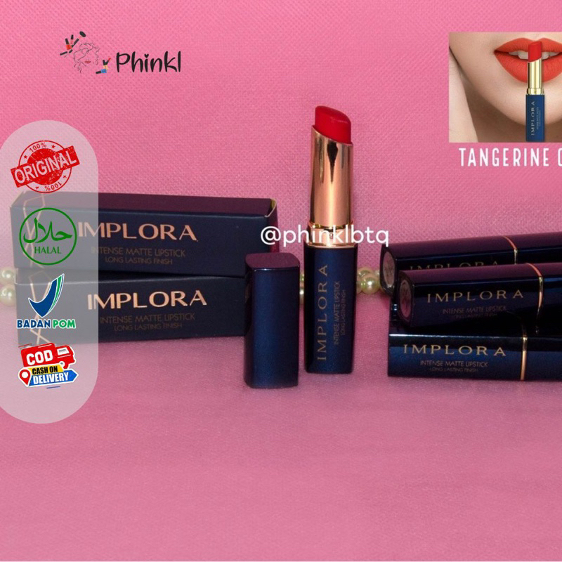 [PHINKL] Implora matte lipstick putar stick pewarna bibir lips warna natural nude