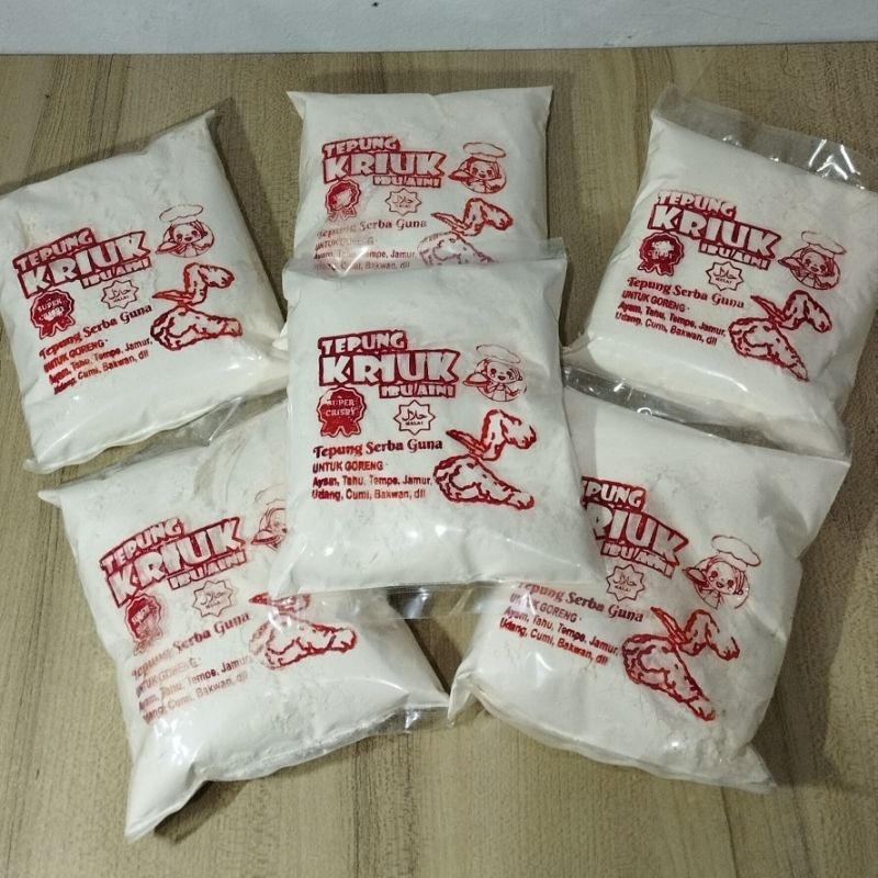 

Tepung Kriuk Serbaguna Dengan Variasi Ukuran 220gr dan 440gr