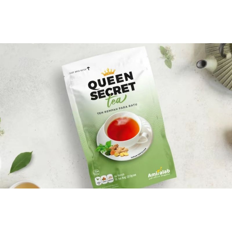 

Amiralab Queen Secret Tea Minuman Teh Pelancar Haid Telat Menstruasi Terlambat Siklus Bulan Melancarkan Alami