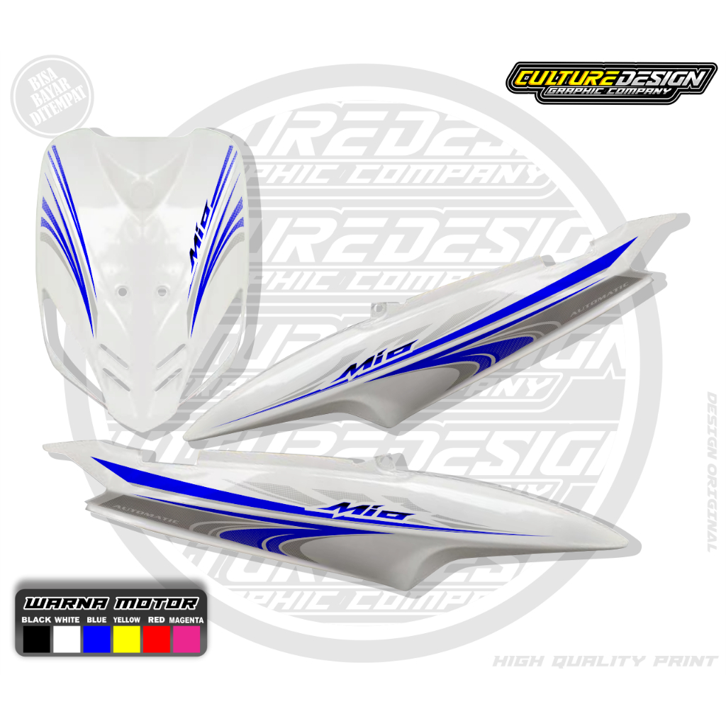 Striping transparan mio sporty & smile motif ori copy thailand terbaru keren sticker motorcycle