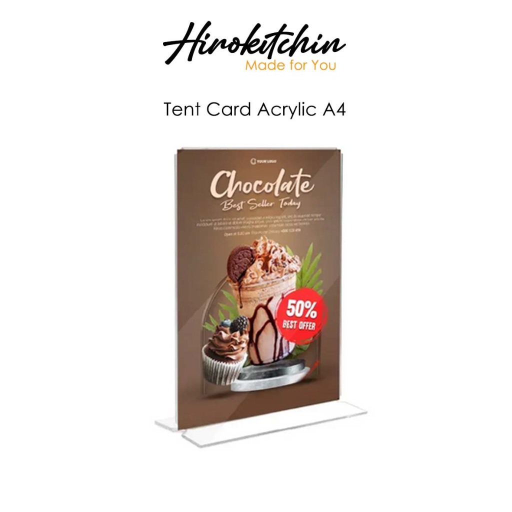 

Hirokitchin - A4 TEMPAT BROSUR / TENT HOLDER / TENT CARD AKRILIK DISPLAY A4