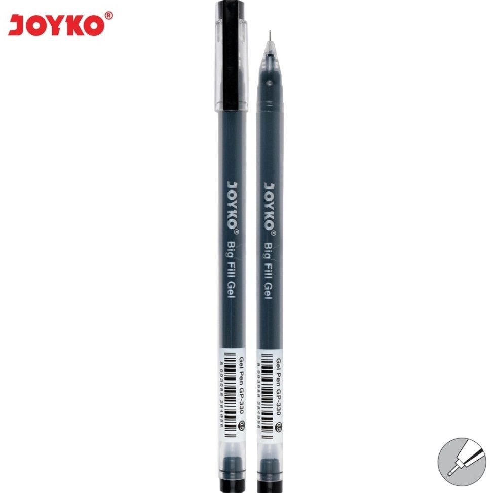 

Top banget Gel Pen Pulpen Pena Joyko GP33 Big Fill Gel 5 mm 12 Pcs