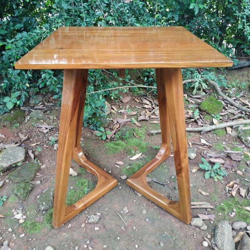 promo meja makan persegi jati