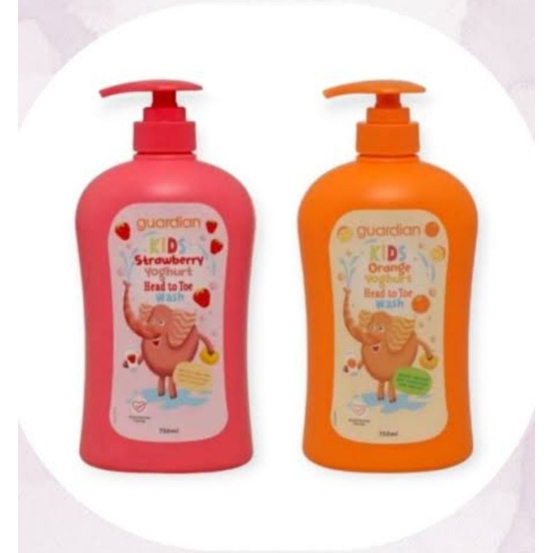 Guardian Kids Head To Toe 750ml / Sabun Shampoo Mandi Cair Anak