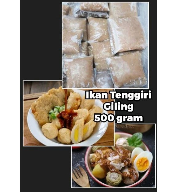 

ikan tenggiri giling/ikan giling 500 gram bahan untuk adonan pempek/otak-otak/siomay