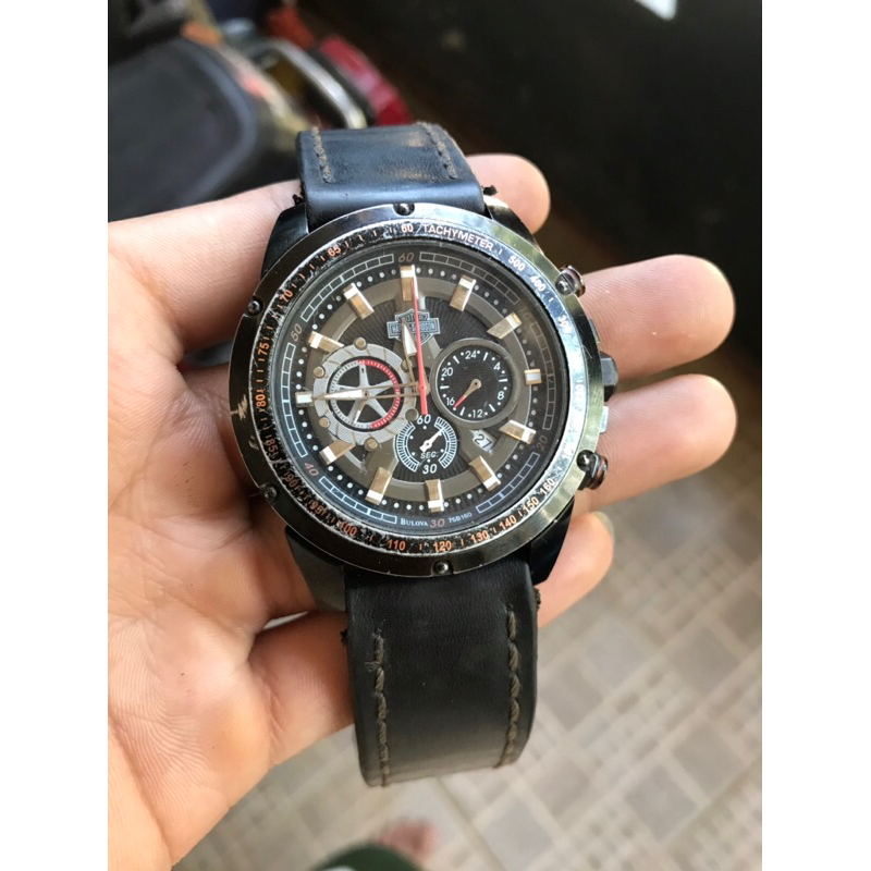 JAM TANGAN HARLEY DAVIDSON BY BULOVA CHRONOGRAPH