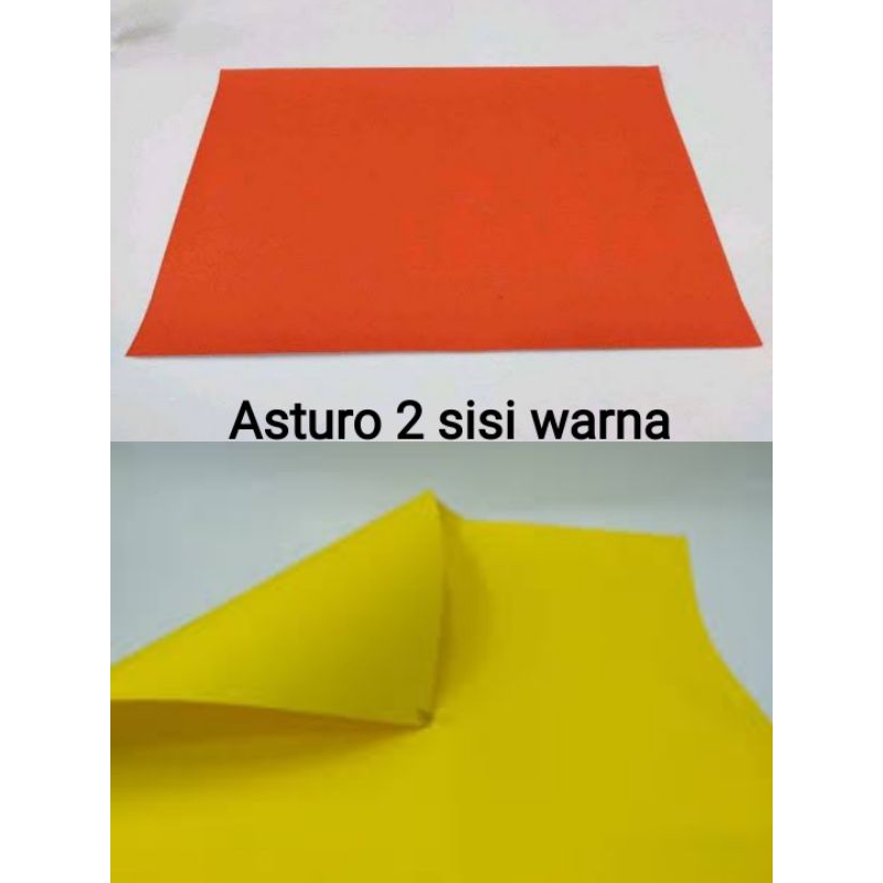 

asturo 2 sisi warna merah kuning 40 x 60