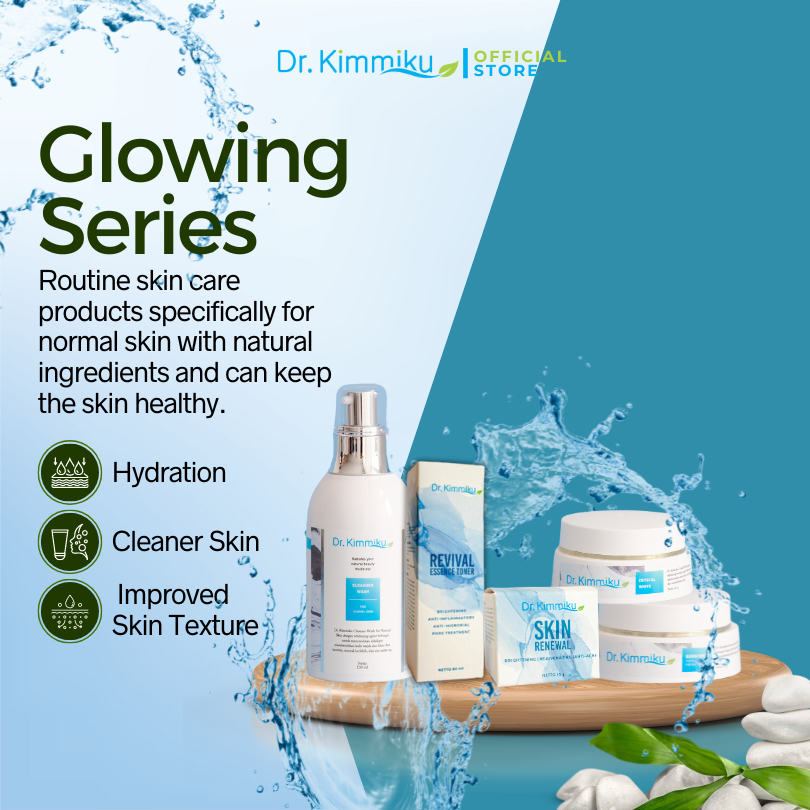 Dr. Kimmiku Package Glowing for Normal to Dry | Dr. Kimmiku Cleanser Wash Normal | Dr. Kimmiku Essen