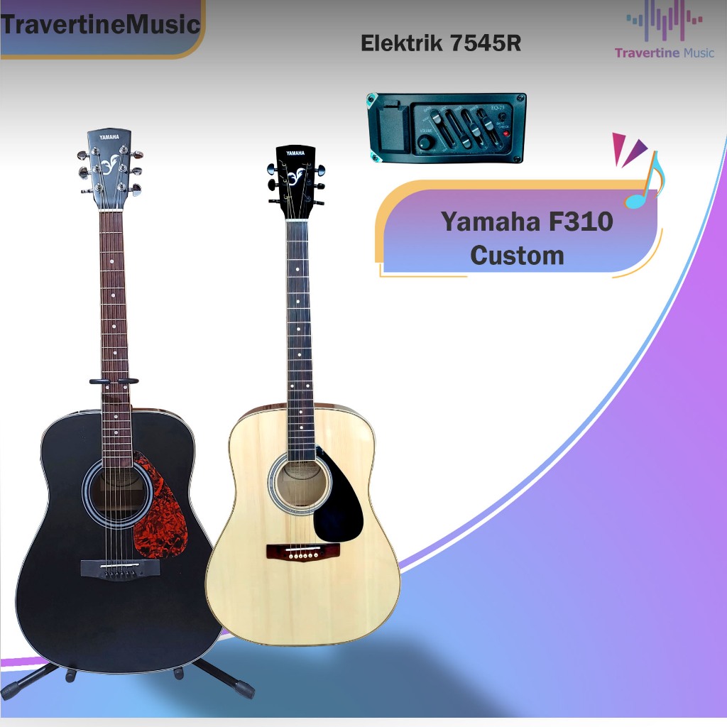 Gitar Akustik Elektrik Yamaha f310 custom  High Quality