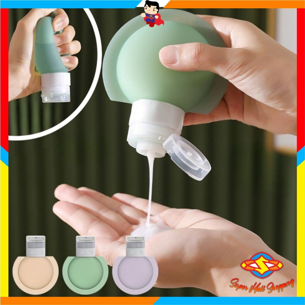 SMS Refil Botol Sabun Shampoo Mandi / Botol Sabun Lotion Travel Traveling Soft Silikon / Botol  Make