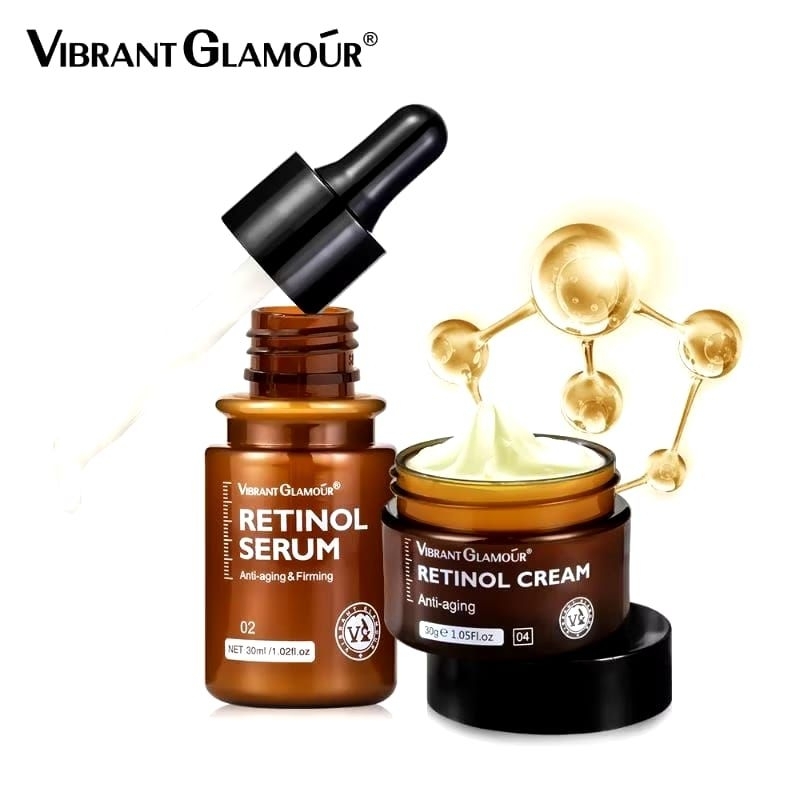 VIBRANT GLAMOUR 2IN1 ( RETINOL SERUM DAN RETINOL CREAM)