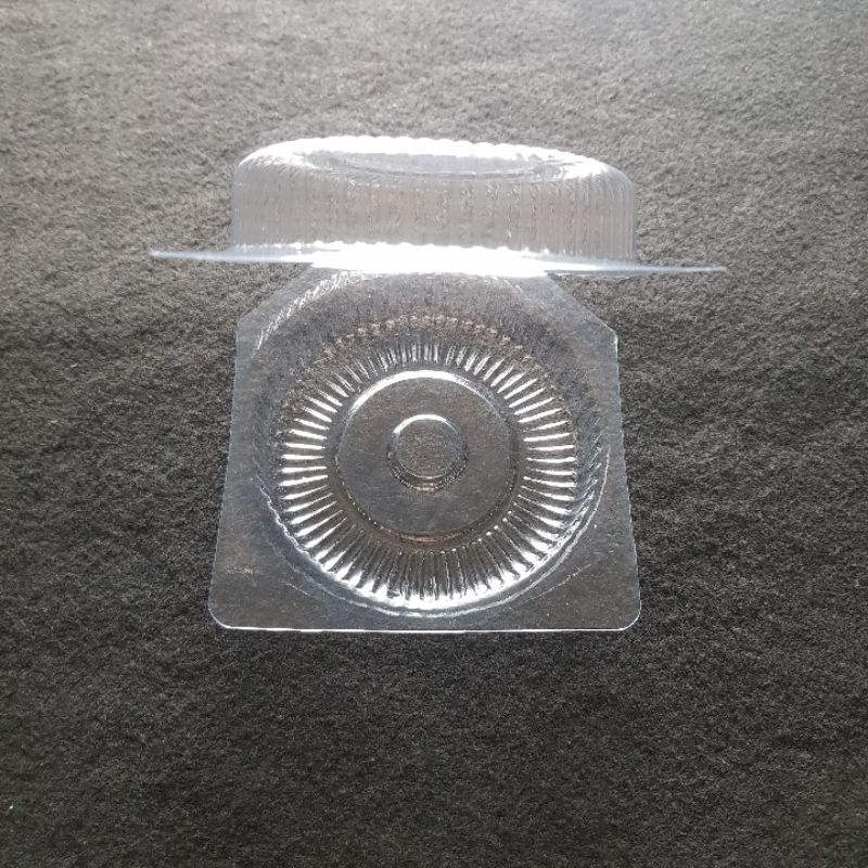 50pcs Mika Donat Bening / Mika Kue Donat / Tray Donat Bulat