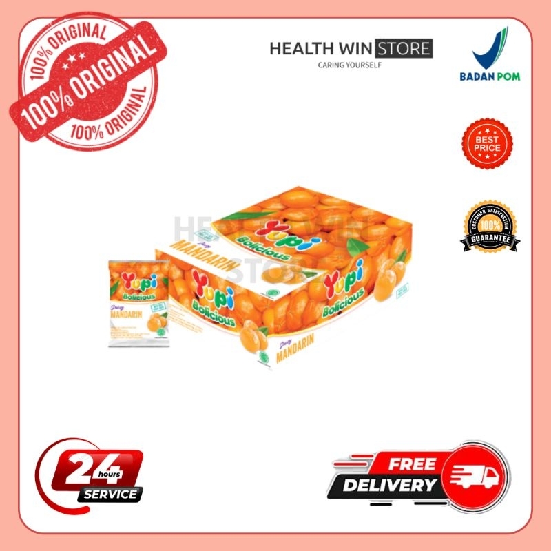 

★HEALTHWIN★ PERMEN YUPI (1 BOX ISI 24 PCS) 168 GR