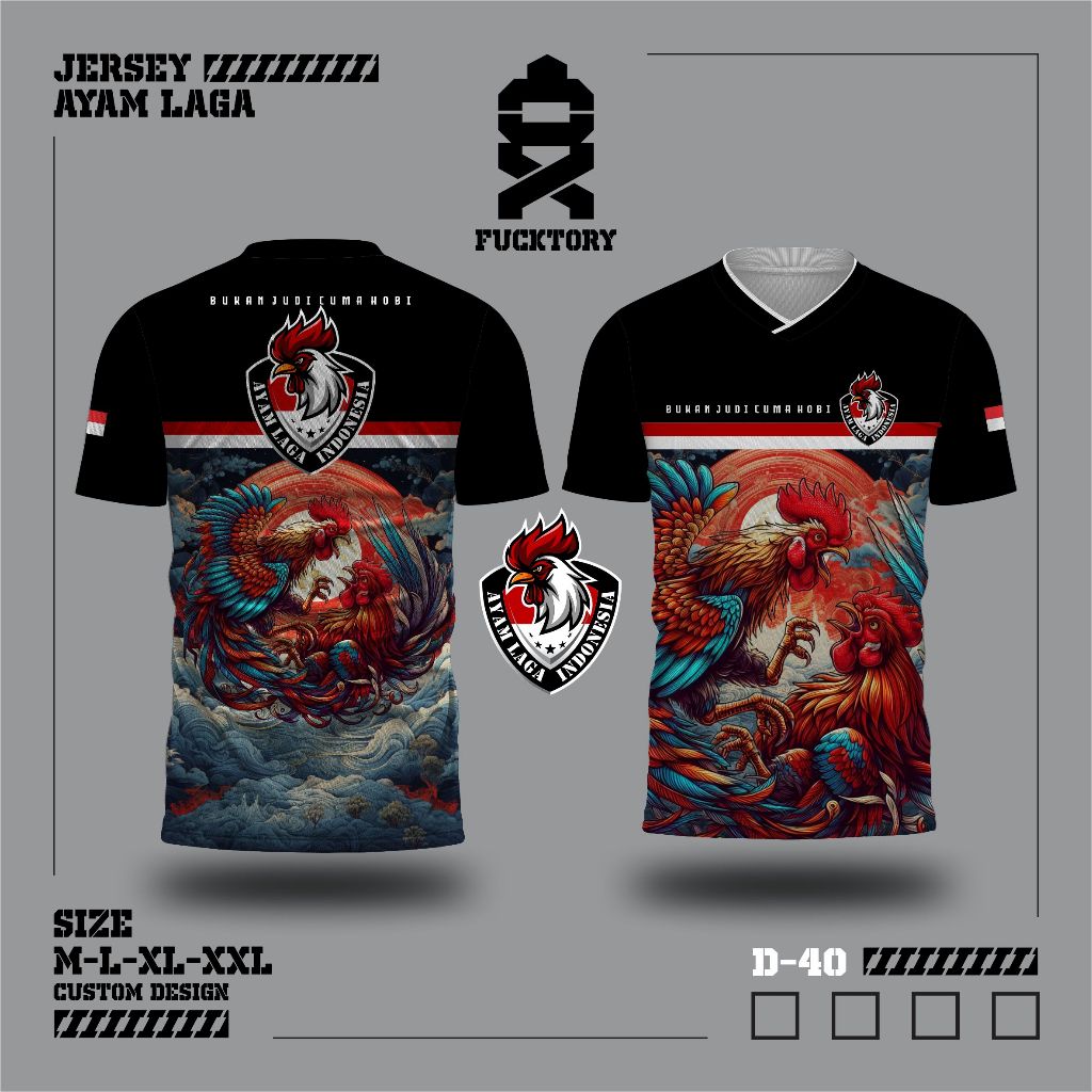 Jersey AYAM LAGA kaos ayam (8)