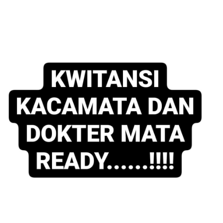 

READY kwitansi dari optik untuk reimburse