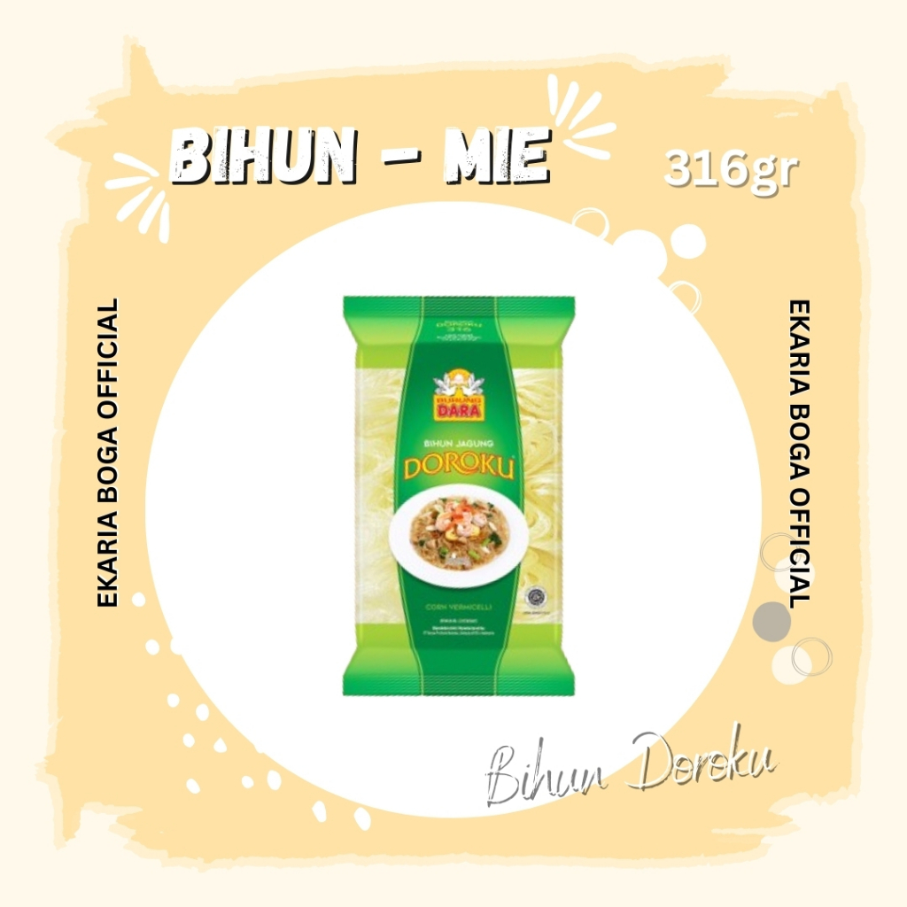 

BIHUN - MIE | BURUNG DARA BIHUN JAGUNG DOROKU | BIHUN DOROKU 316GR