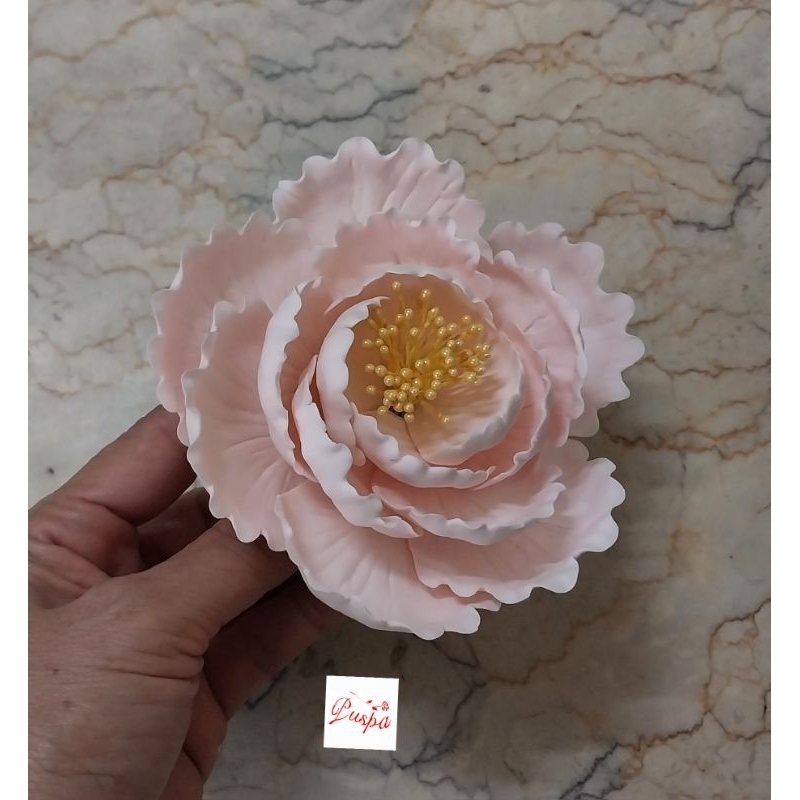 

(581/PPEBM2)Gumpaste Flower Sugar Flower/Bunga Gumpaste Peoni