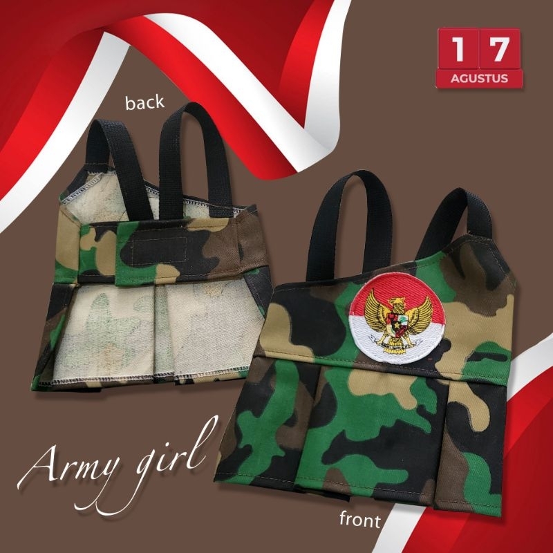 baju kucing tipe army new cowok cewek doreng