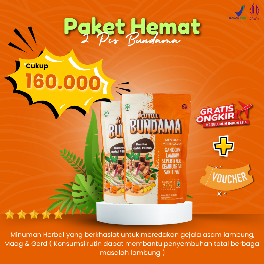 

Minuman Herbal Untuk Mengatasi Asam Lambung Gerd & Maag ( Bahan Herbal Alami ) BPOM & Halal 250 g