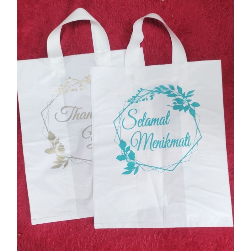 murah meriah, (50pcs) plastik tempat nasi box, plastik acara selamatan, plastik tempat nasi, plastik