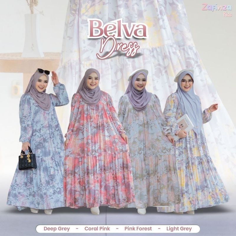 Belva dress mom by Zafinza kids gamis rayon premium