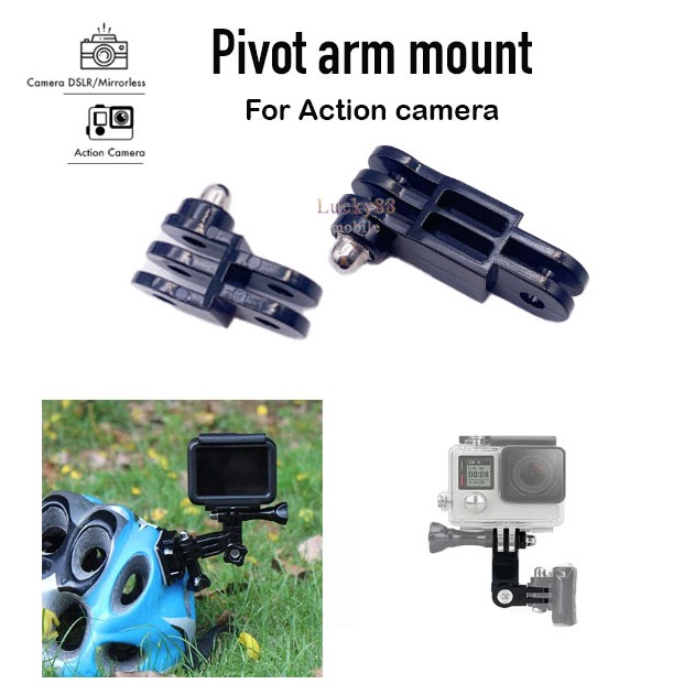 Pivot Arm Mount Extension For Camera Action GoPro Insta360 YI BPro SJCAM Osmo Batang ektensi Lengan 
