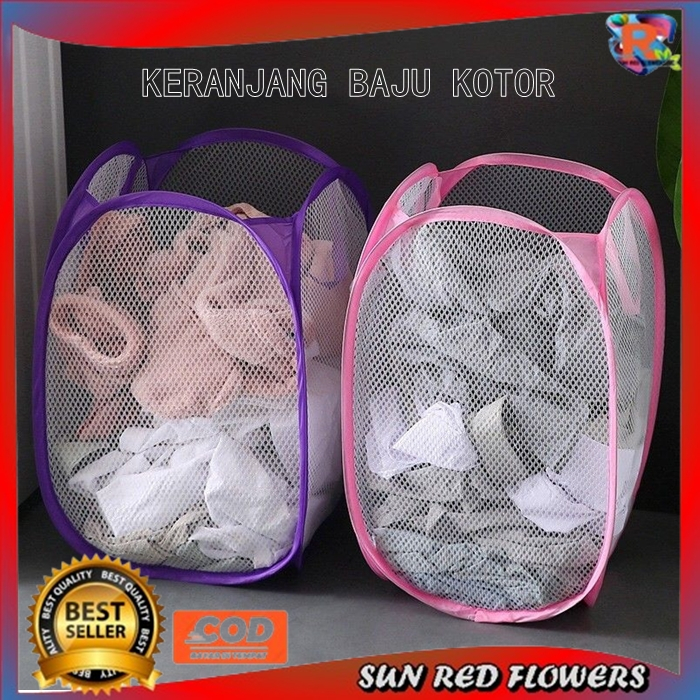 Keranjang Baju Kotor Lipat/ Laundry Bag Keranjang Cucian / Keranjang Baju Lipat