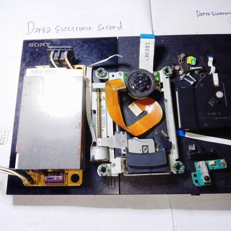 PS2 slim seri 9xxxx optik kipas psu kesing mekanik optik tombol reset | part PS2 slim seri 9 origina