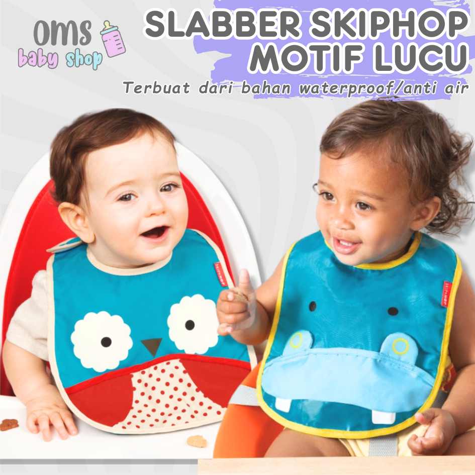 PREMIUM Slabber Bayi Waterproof / Celemek Bayi Anti Air / Celemek Makan Anak Bayi Anti Air