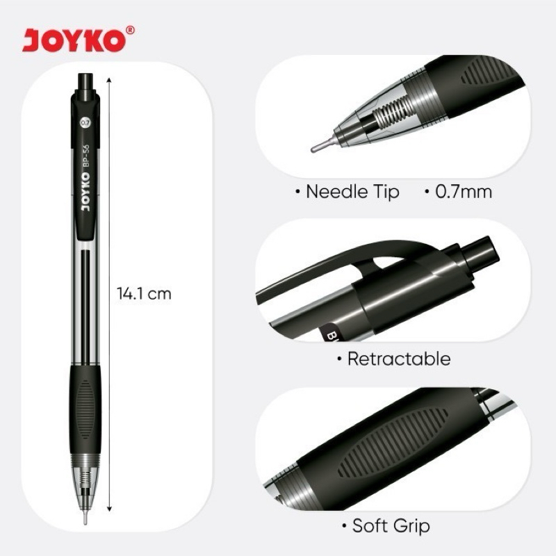 

Ball Pen Pulpen Pena Joyko BP-56 0.7 mm