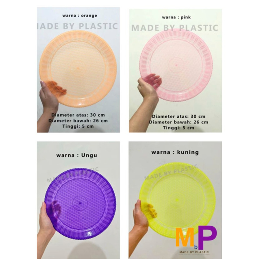 Nampan Plastik 30 cm bulat / Tampah Kecil / Baki Tatakan Plastik