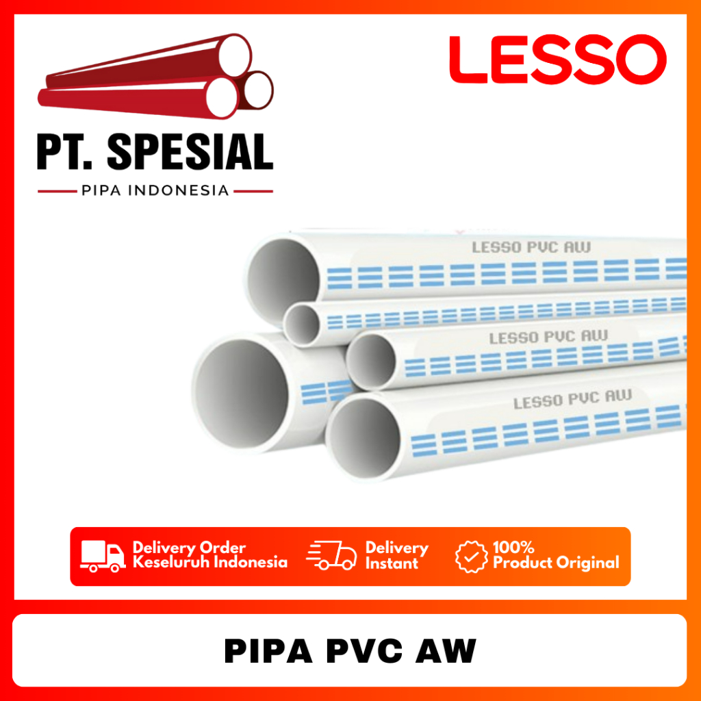 Pipa PVC AW Standard Lesso 10 inch / Pipa PVC Lesso - 08