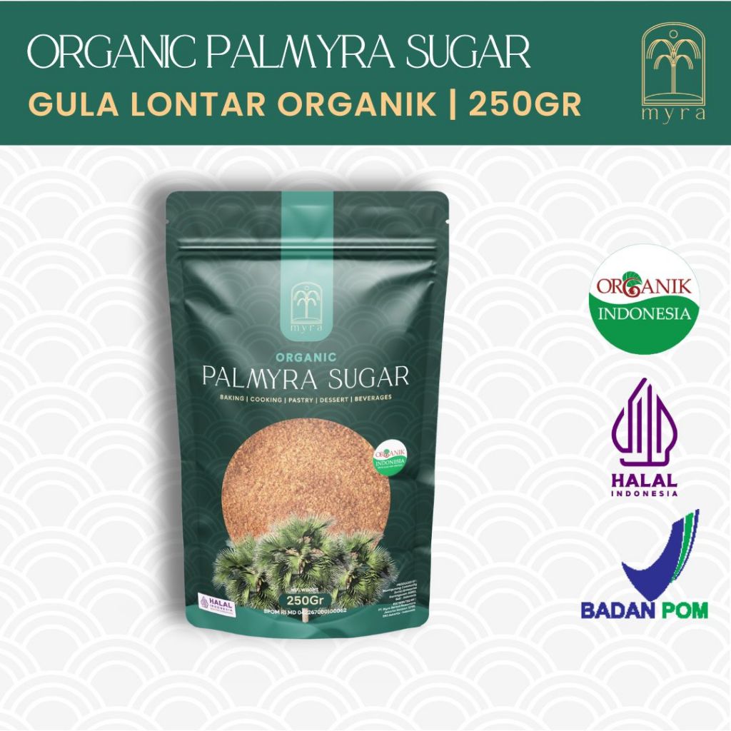 

Myra Organic Palmyra Sugar 250gr - BPOM & HALAL