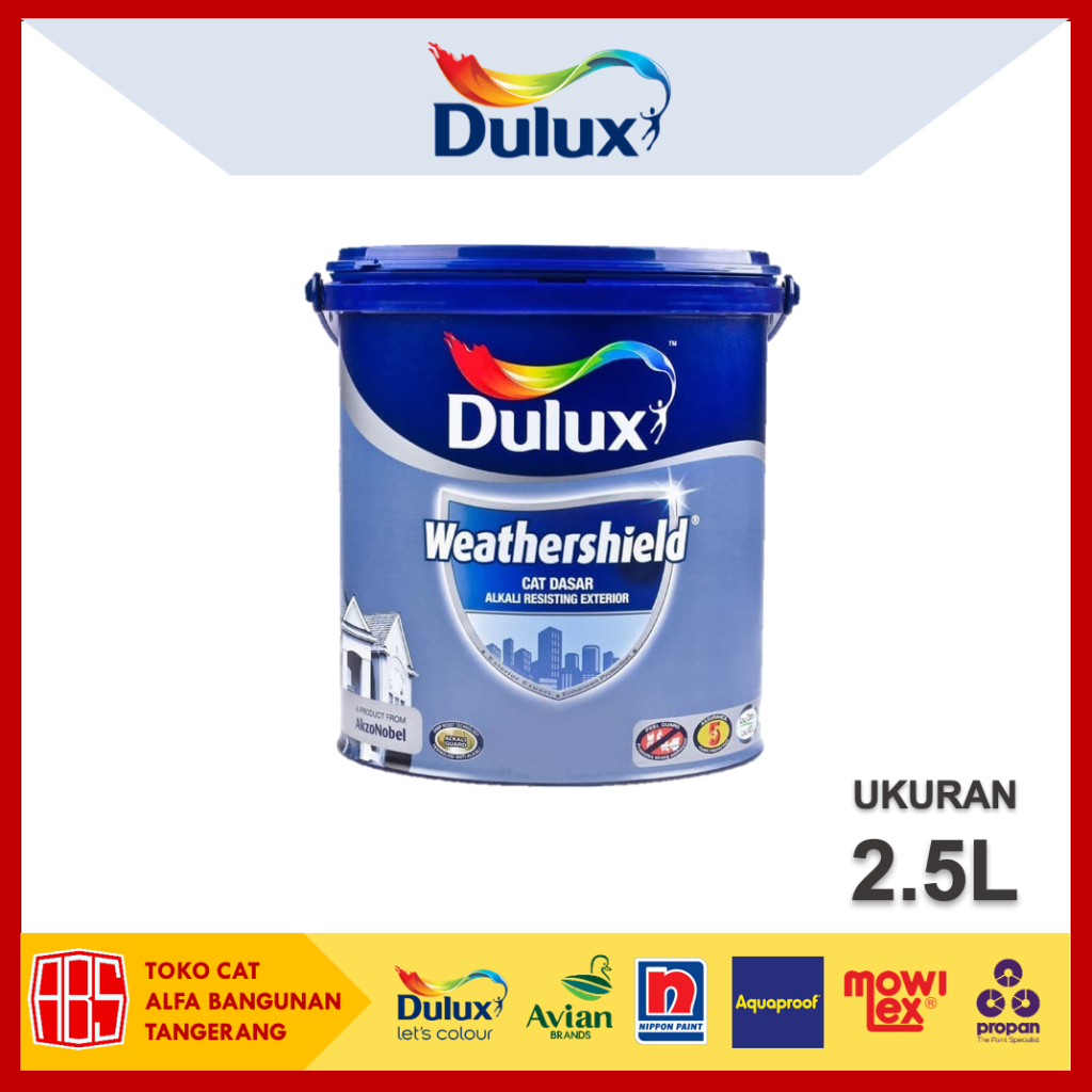 Cat Dulux Weathershield Alkali Resisting Primer AR Eksterior 2.5L - Cat Dasar Primer Exterior