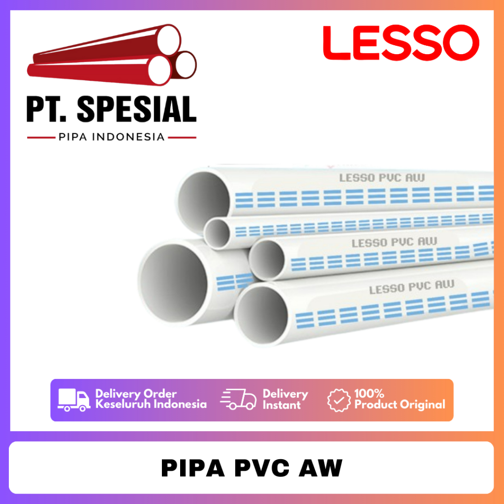 Pipa PVC AW Standard Lesso 6 inch / Pipa PVC Lesso - 09