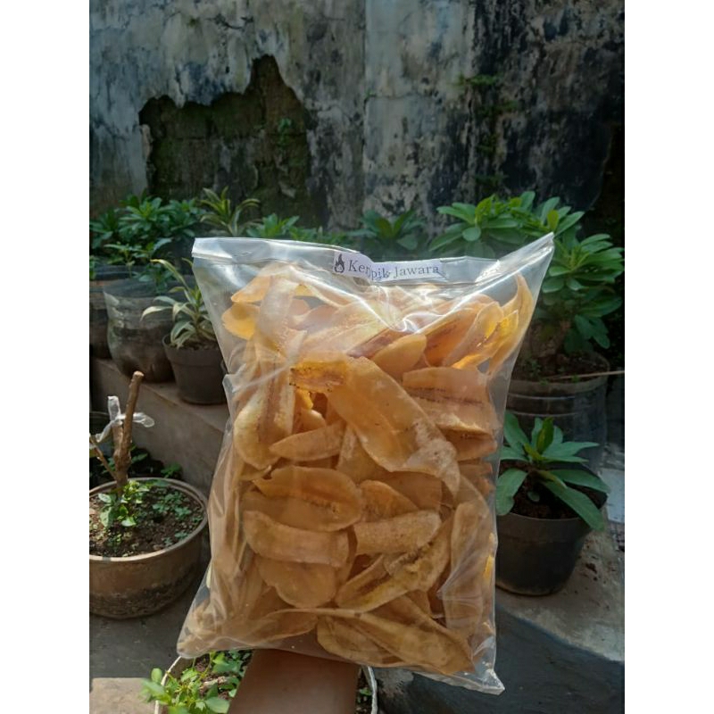 

Kripik pisang jawara Asin gurih 250grm