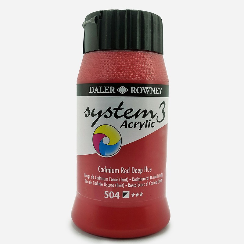 

Daler Rowney System3 Acrylic 500Ml Red & Pink Series