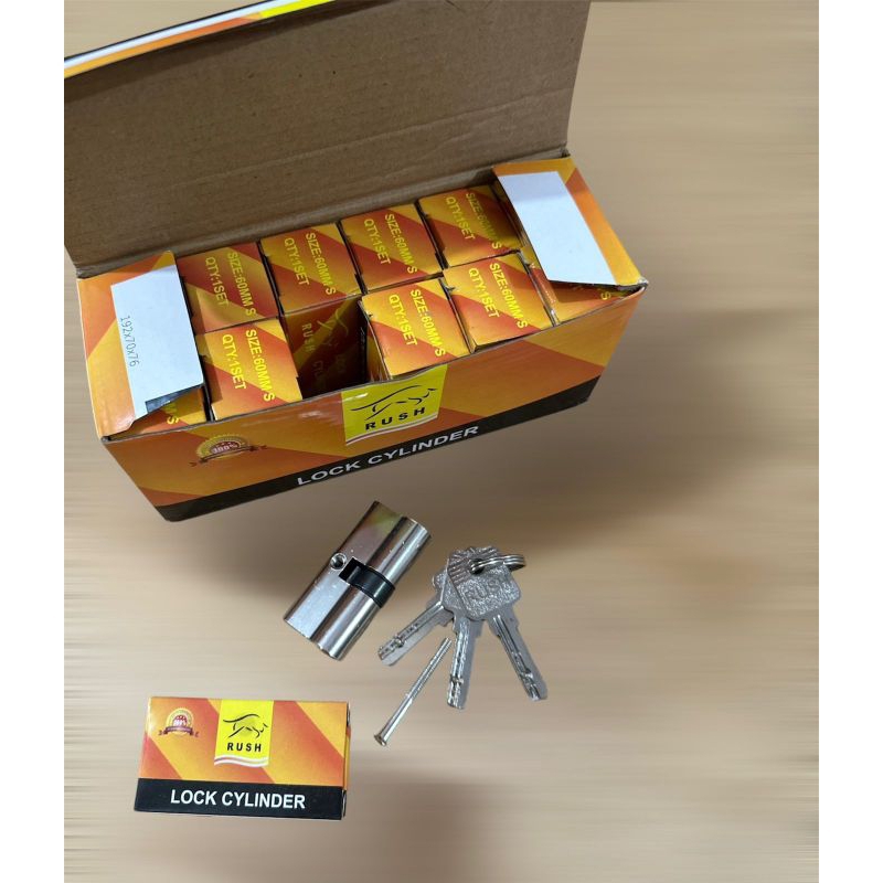 RUSH KECIL CYLINDER 3key// CYLINDER 60MMs Anak kunci pintu rumah kecil rush cylinder silinder kunci 