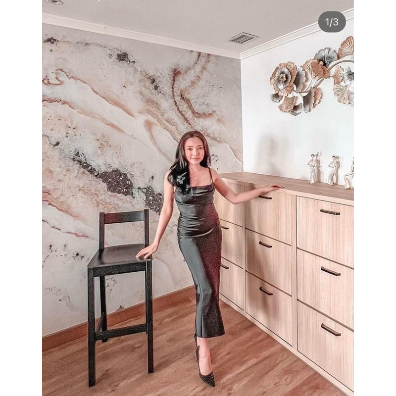 PRELOVED Satin dress