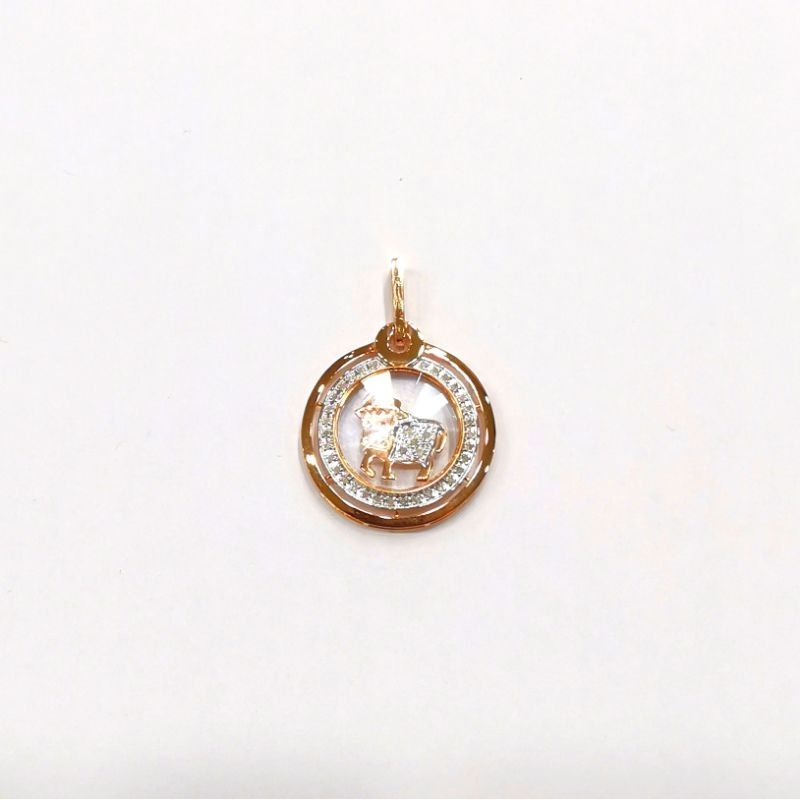 Liontin Dancing Diamond Shio sapi  (DP 1598)