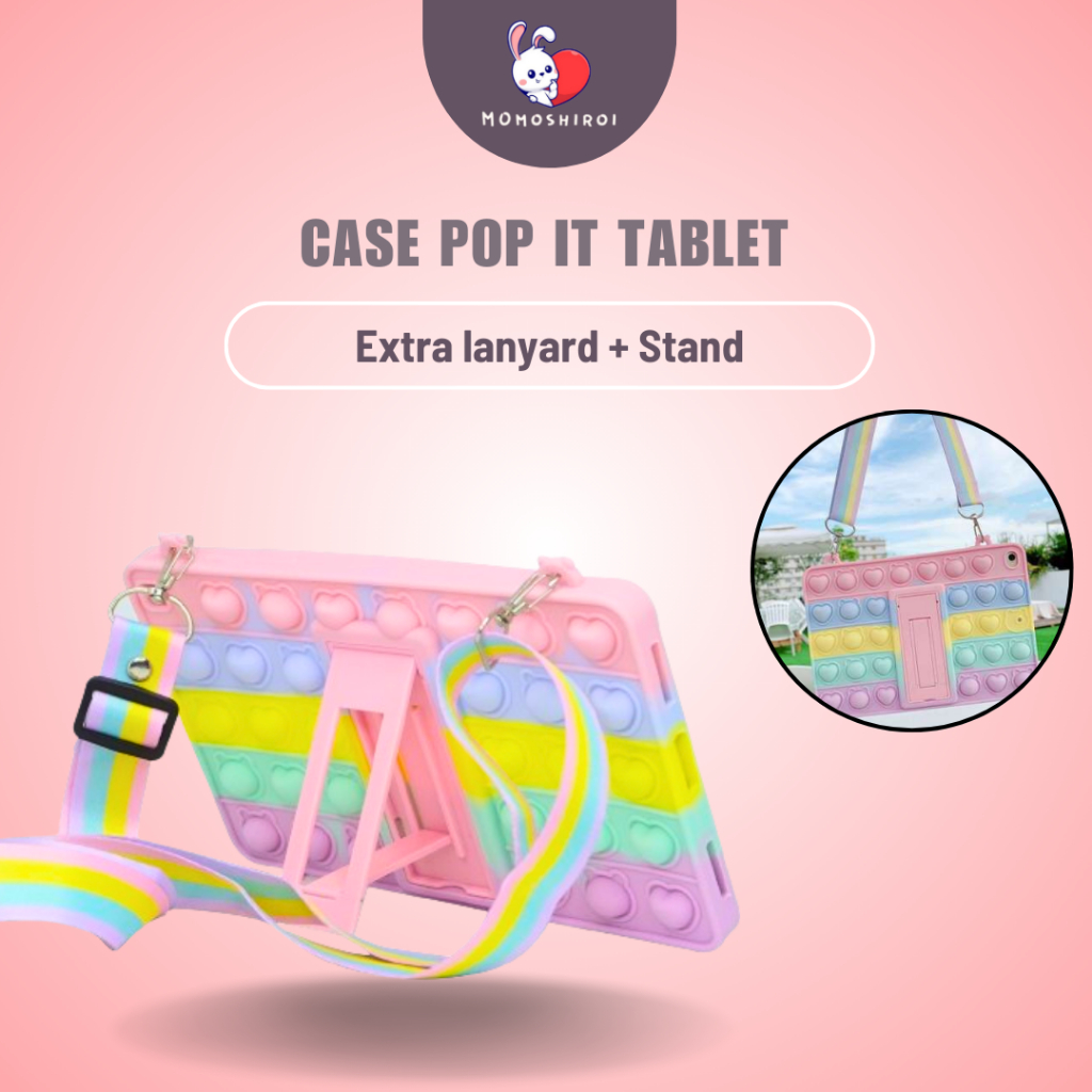 Case iPad 9 8 7 10.2 Inch / iPad Mini 6 / iPad Mini 5 4 Casing Pop It Silicone Soft Anak Kids