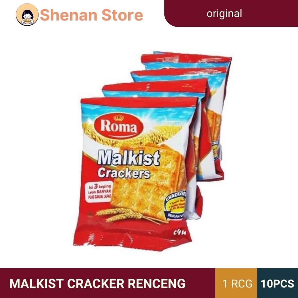 

ROMA MALKIST ORIGINAL ABON RENCENG SWEET CRACKER 140GR