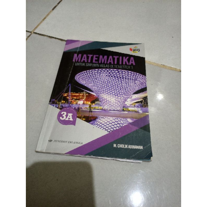 

Original Buku Bekas Matematika 3A SMP MTS