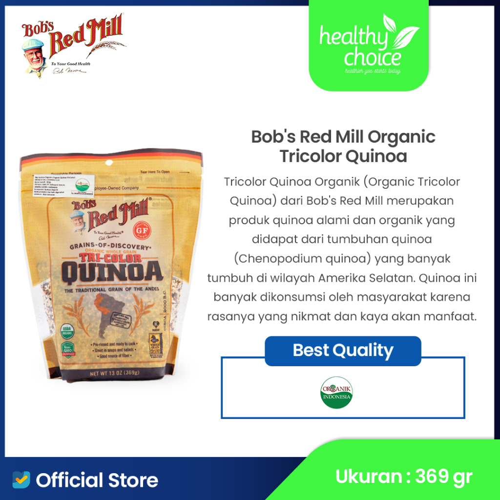 

Bob's Red Mill Tricolor Quinoa Organik 369 gr