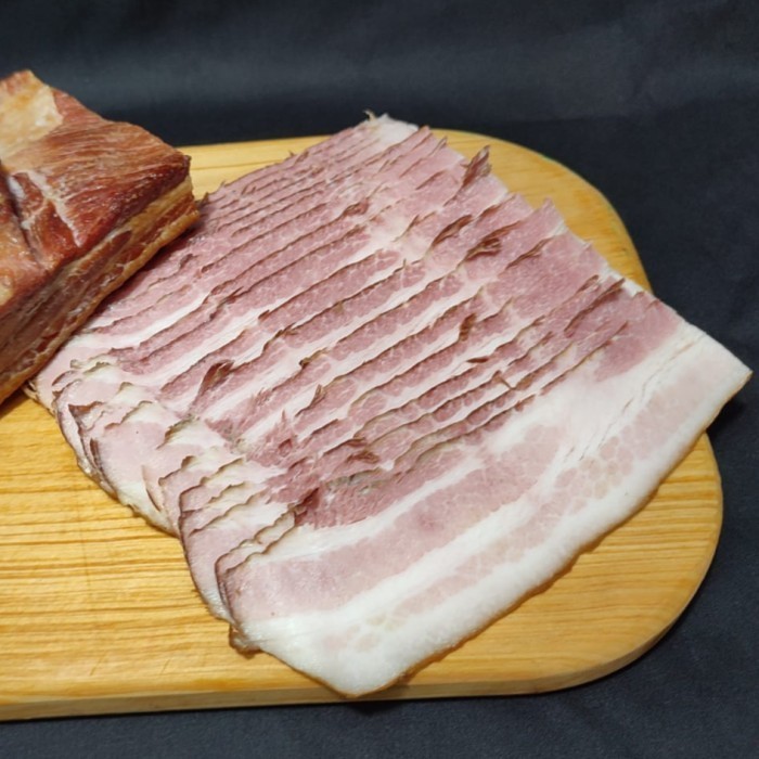 

Smoked Streaky Pork Bacon (Irisan Samcan Asap)