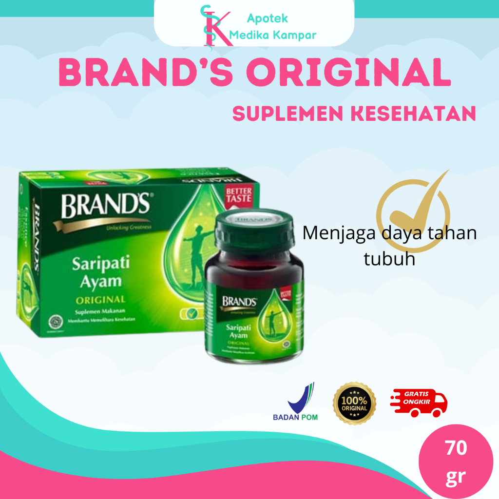 Brand's Essence Of Chicken Original Hijau 70gr