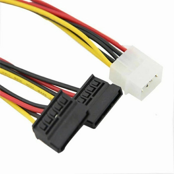 Kabel Power Molex to Sata Cabang2 /Kabel Power 4 pin - Kabel Power SATA Double