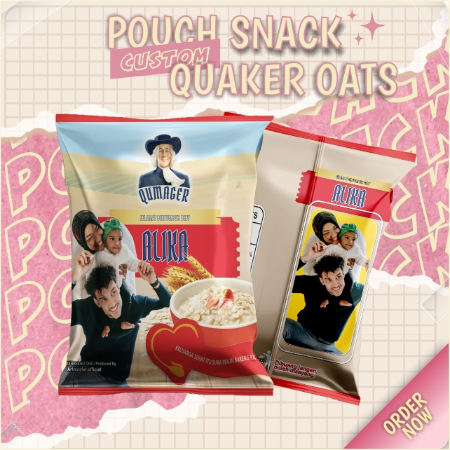 

Snack Pouch Jumbo Custom Quaker oat