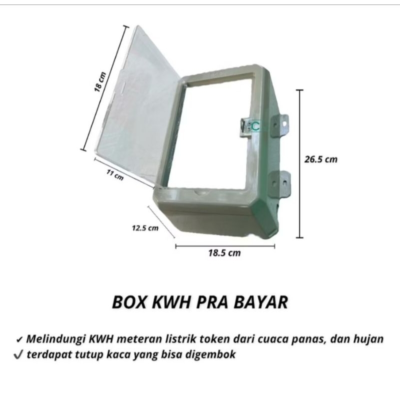 Box kwh meteran listrik outdoor