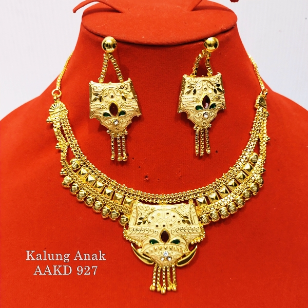 Kalung anak Model India / Kalung adat / Kalung tari set anting